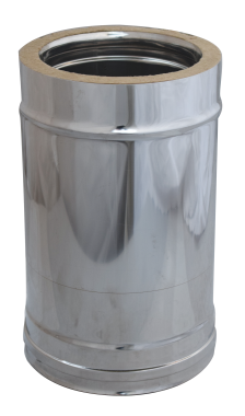 INOX CHIMNEY 0,30-0,45 m ADJUSTABLE DOUBLE LAYER